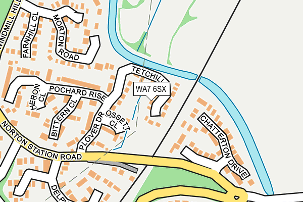 WA7 6SX map - OS OpenMap – Local (Ordnance Survey)