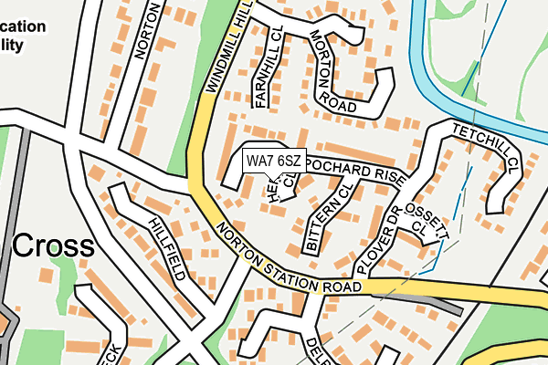 WA7 6SZ map - OS OpenMap – Local (Ordnance Survey)