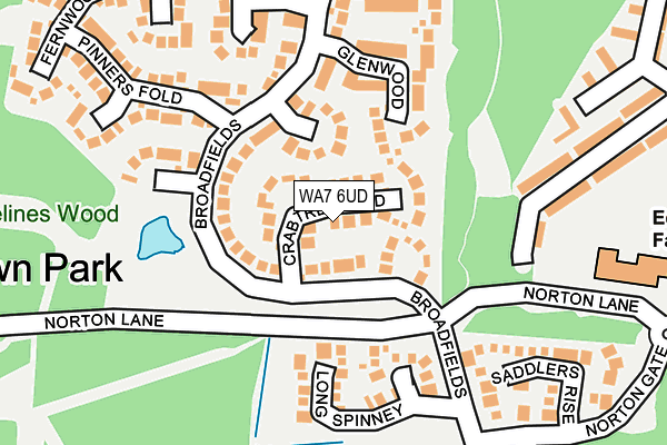 WA7 6UD map - OS OpenMap – Local (Ordnance Survey)