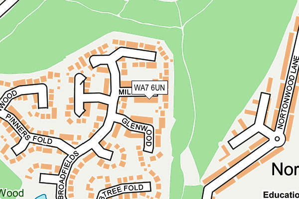 WA7 6UN map - OS OpenMap – Local (Ordnance Survey)
