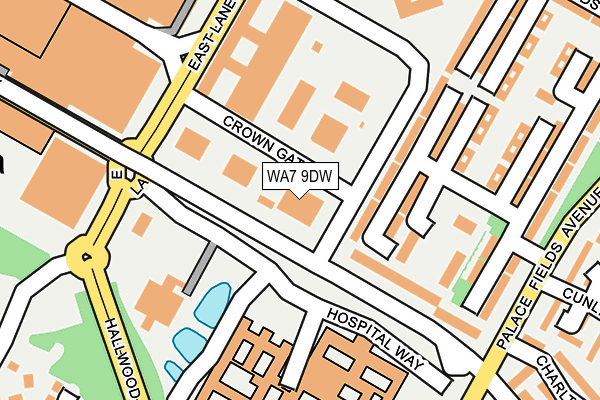 WA7 9DW map - OS OpenMap – Local (Ordnance Survey)