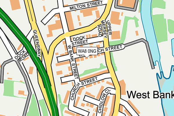 WA8 0NG map - OS OpenMap – Local (Ordnance Survey)