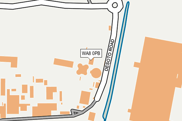 WA8 0PB map - OS OpenMap – Local (Ordnance Survey)