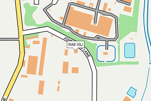WA8 0SJ map - OS OpenMap – Local (Ordnance Survey)