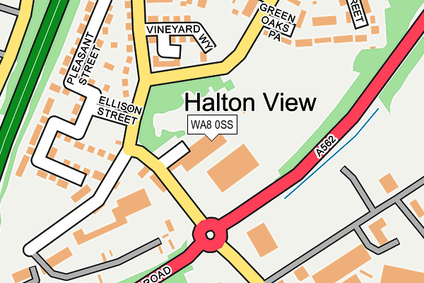 WA8 0SS map - OS OpenMap – Local (Ordnance Survey)