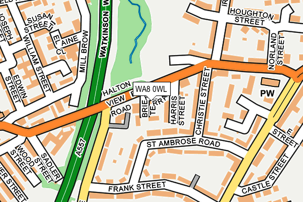 WA8 0WL map - OS OpenMap – Local (Ordnance Survey)