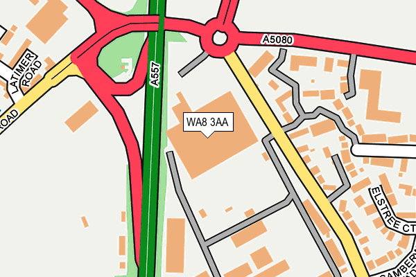 WA8 3AA map - OS OpenMap – Local (Ordnance Survey)