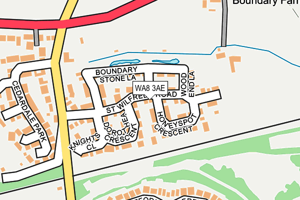 WA8 3AE map - OS OpenMap – Local (Ordnance Survey)