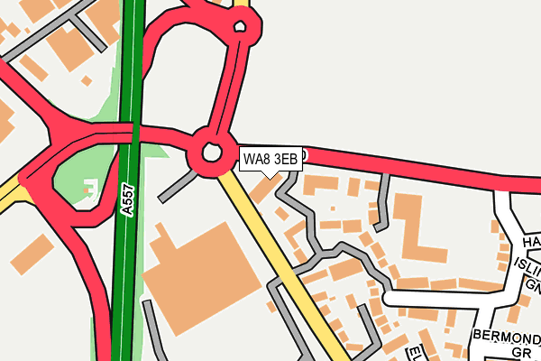 WA8 3EB map - OS OpenMap – Local (Ordnance Survey)
