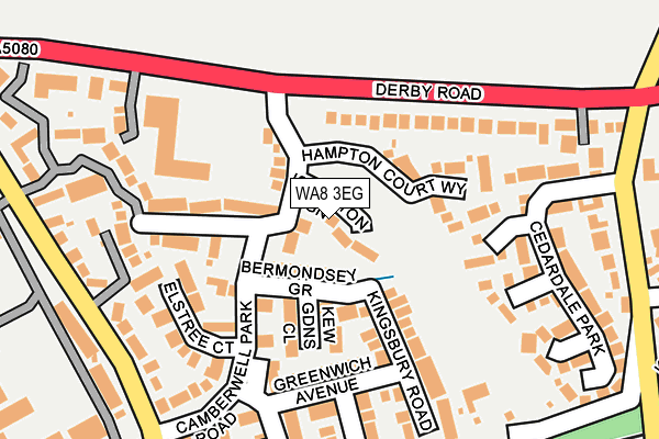 WA8 3EG map - OS OpenMap – Local (Ordnance Survey)