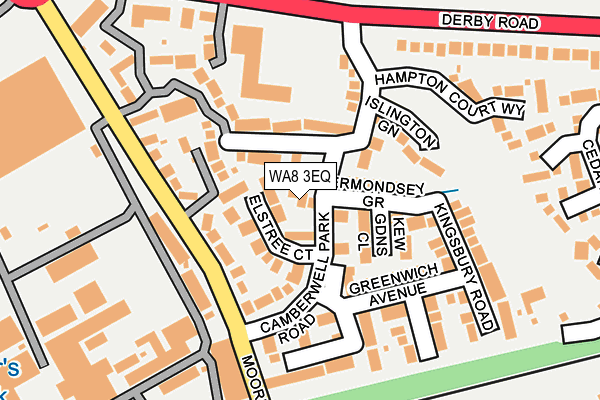 WA8 3EQ map - OS OpenMap – Local (Ordnance Survey)