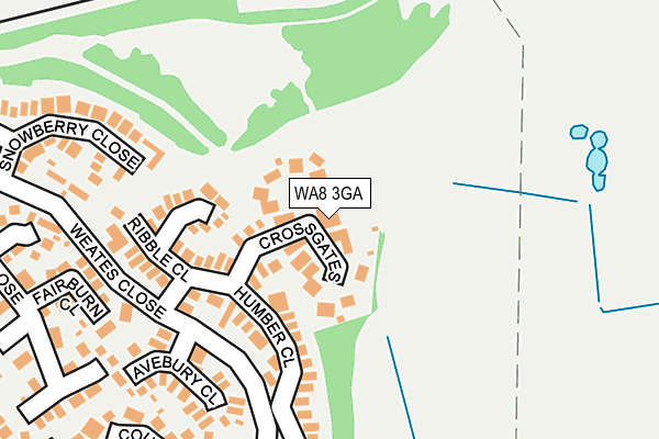 WA8 3GA map - OS OpenMap – Local (Ordnance Survey)