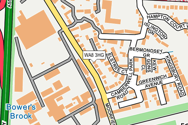 WA8 3HG map - OS OpenMap – Local (Ordnance Survey)