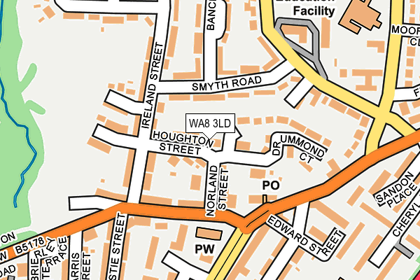 WA8 3LD map - OS OpenMap – Local (Ordnance Survey)