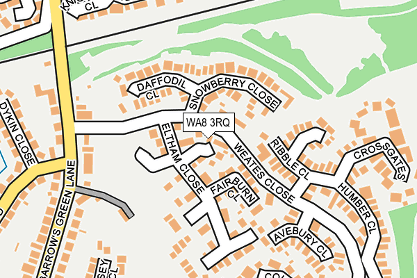 WA8 3RQ map - OS OpenMap – Local (Ordnance Survey)