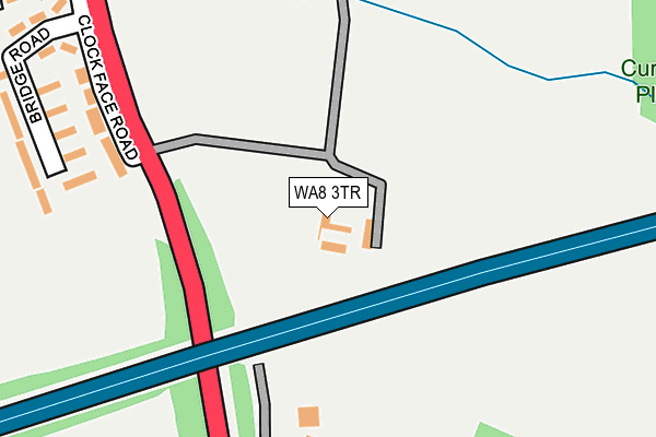 WA8 3TR map - OS OpenMap – Local (Ordnance Survey)