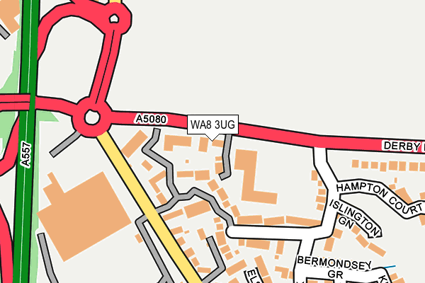 WA8 3UG map - OS OpenMap – Local (Ordnance Survey)