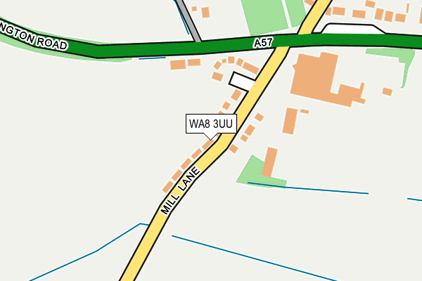 WA8 3UU map - OS OpenMap – Local (Ordnance Survey)