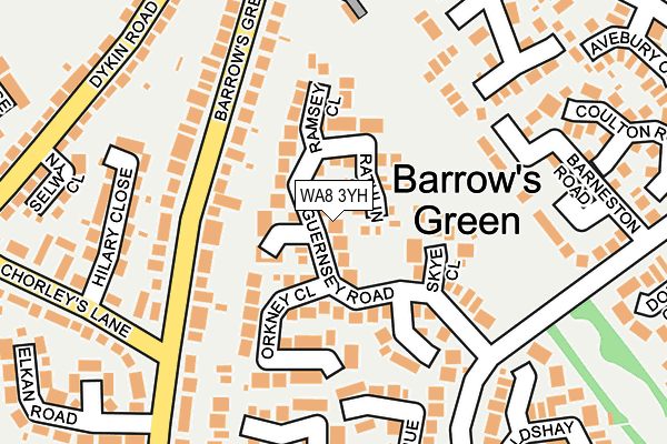 WA8 3YH map - OS OpenMap – Local (Ordnance Survey)