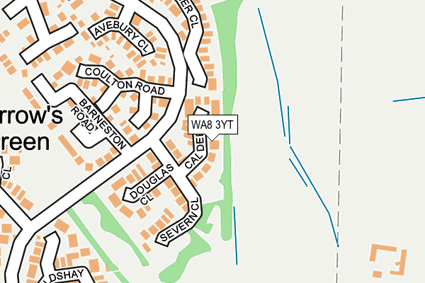 WA8 3YT map - OS OpenMap – Local (Ordnance Survey)