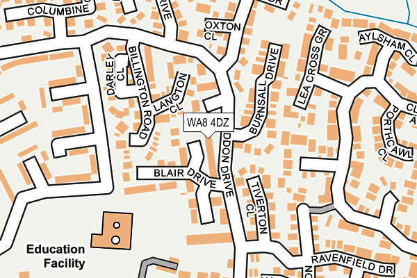 WA8 4DZ map - OS OpenMap – Local (Ordnance Survey)
