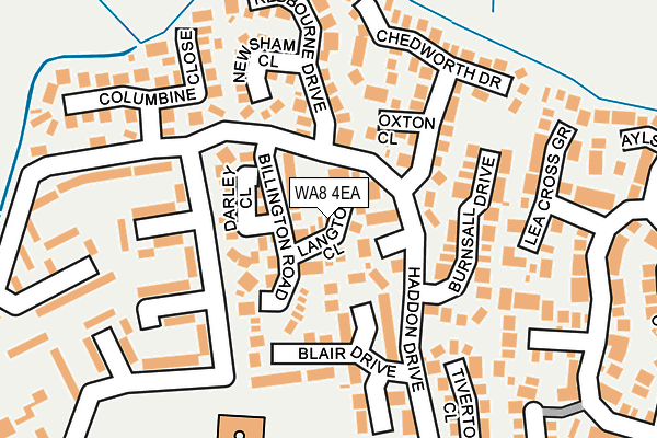 WA8 4EA map - OS OpenMap – Local (Ordnance Survey)