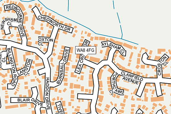 WA8 4FG map - OS OpenMap – Local (Ordnance Survey)