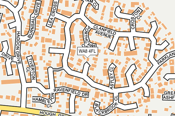 WA8 4FL map - OS OpenMap – Local (Ordnance Survey)