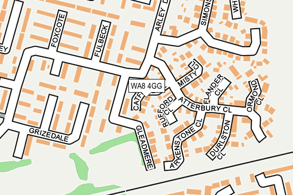 WA8 4GG map - OS OpenMap – Local (Ordnance Survey)