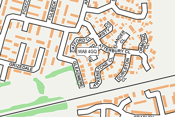 WA8 4GQ map - OS OpenMap – Local (Ordnance Survey)