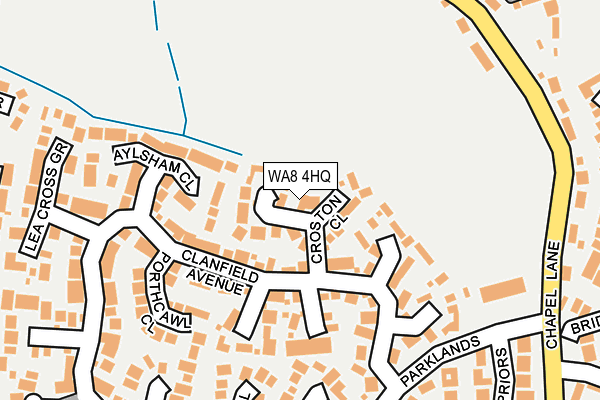 WA8 4HQ map - OS OpenMap – Local (Ordnance Survey)