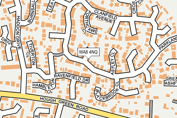 WA8 4NQ map - OS OpenMap – Local (Ordnance Survey)