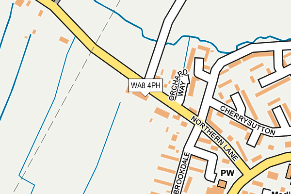 WA8 4PH map - OS OpenMap – Local (Ordnance Survey)