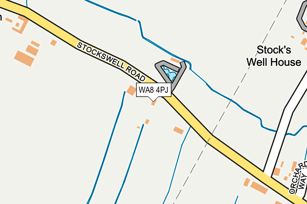 WA8 4PJ map - OS OpenMap – Local (Ordnance Survey)