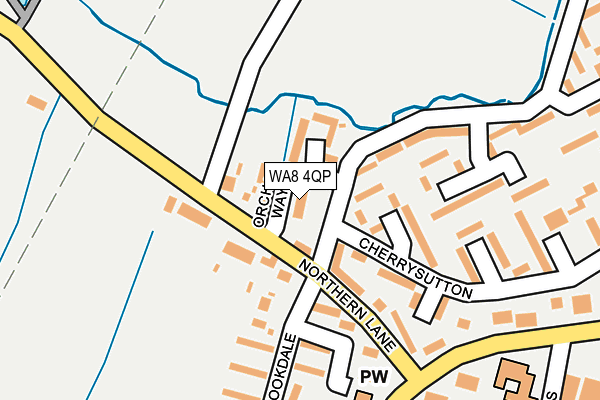 WA8 4QP map - OS OpenMap – Local (Ordnance Survey)