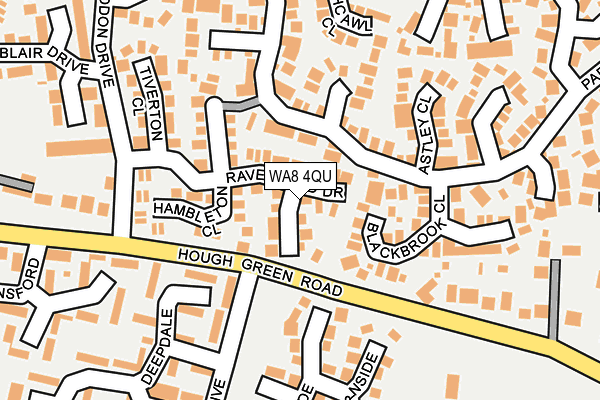 WA8 4QU map - OS OpenMap – Local (Ordnance Survey)