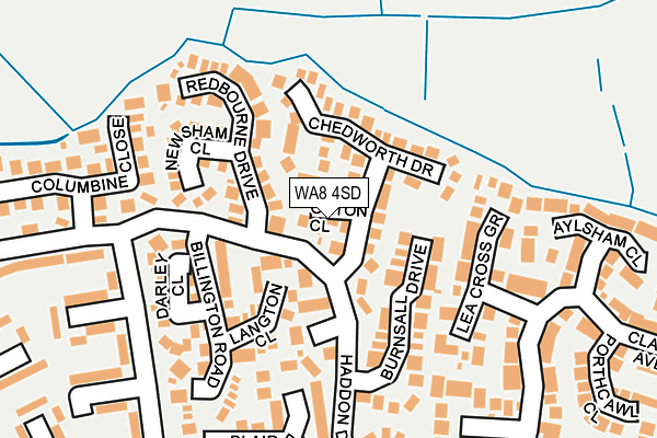 WA8 4SD map - OS OpenMap – Local (Ordnance Survey)