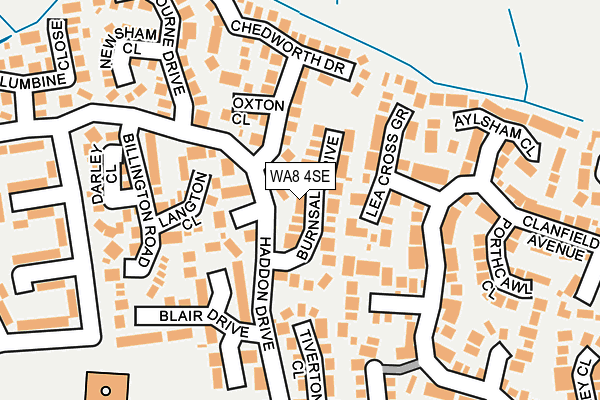 WA8 4SE map - OS OpenMap – Local (Ordnance Survey)