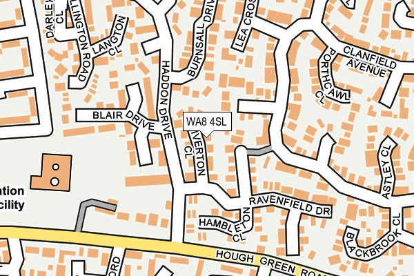 WA8 4SL map - OS OpenMap – Local (Ordnance Survey)