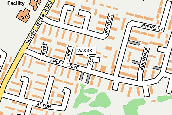 WA8 4ST map - OS OpenMap – Local (Ordnance Survey)
