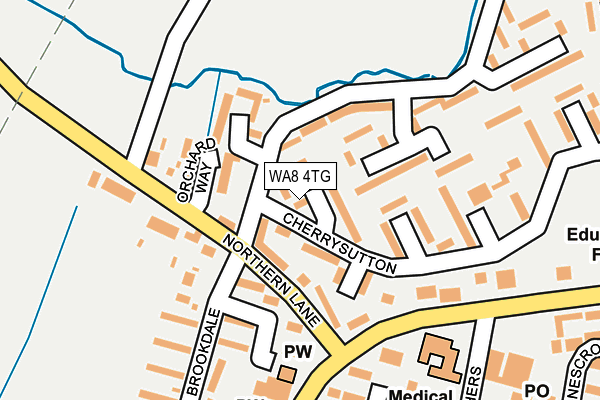 WA8 4TG map - OS OpenMap – Local (Ordnance Survey)