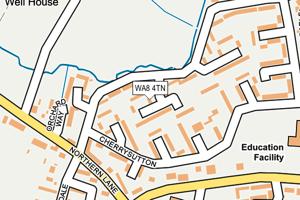 WA8 4TN map - OS OpenMap – Local (Ordnance Survey)
