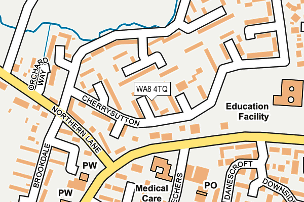 WA8 4TQ map - OS OpenMap – Local (Ordnance Survey)