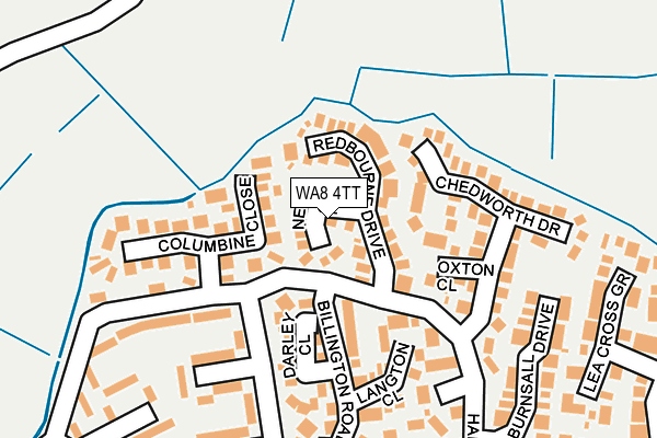 WA8 4TT map - OS OpenMap – Local (Ordnance Survey)
