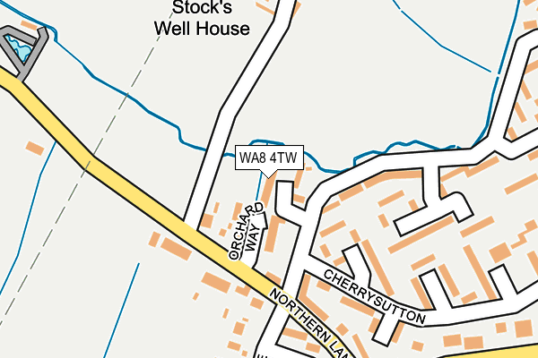 WA8 4TW map - OS OpenMap – Local (Ordnance Survey)