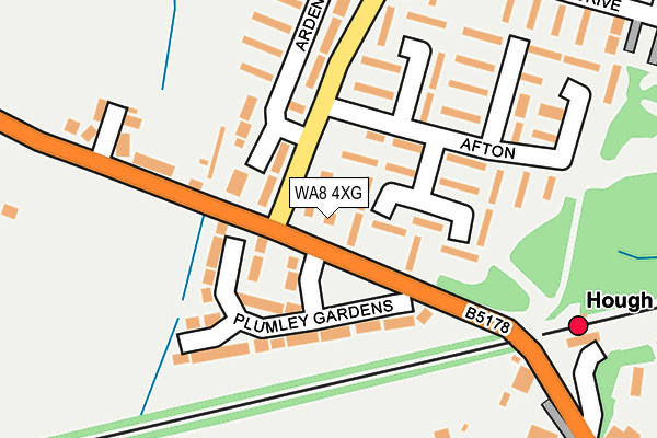 WA8 4XG map - OS OpenMap – Local (Ordnance Survey)