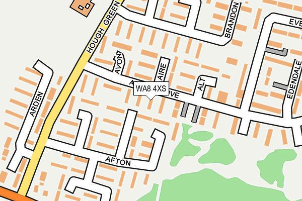 WA8 4XS map - OS OpenMap – Local (Ordnance Survey)
