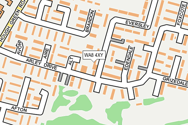 WA8 4XY map - OS OpenMap – Local (Ordnance Survey)