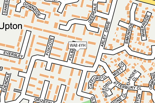 WA8 4YH map - OS OpenMap – Local (Ordnance Survey)