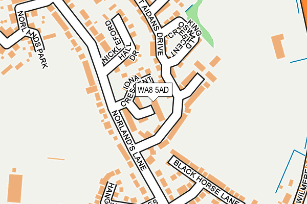 WA8 5AD map - OS OpenMap – Local (Ordnance Survey)